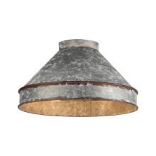 Golden Canada 0877-FM ABI-GV - Wry Lighting Jasper 2-light Flush Mount in Antique Black Iron